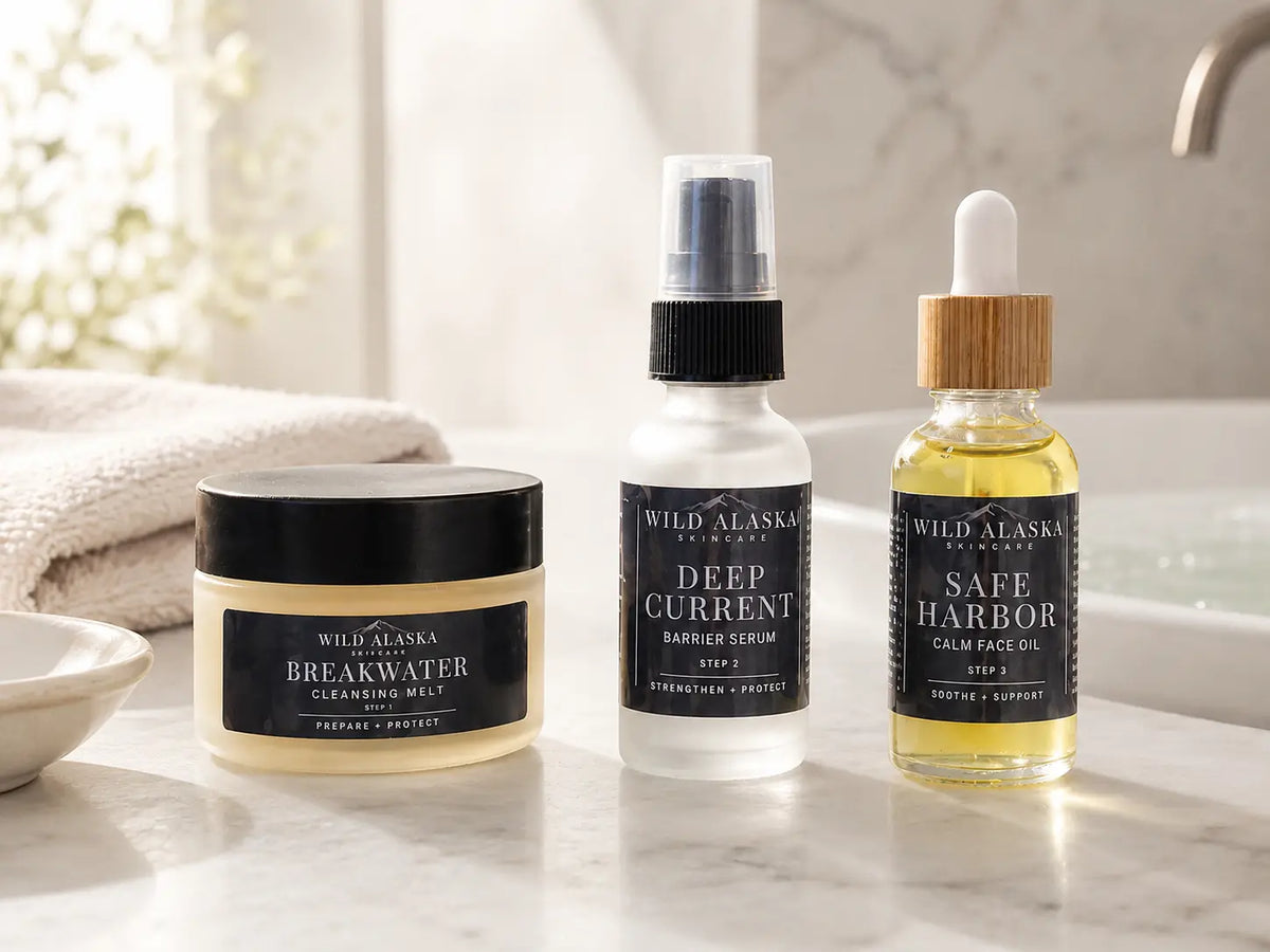 Safe Harbor Calm System Fragrance-Free Skincare Set Wild Alaska Skincare