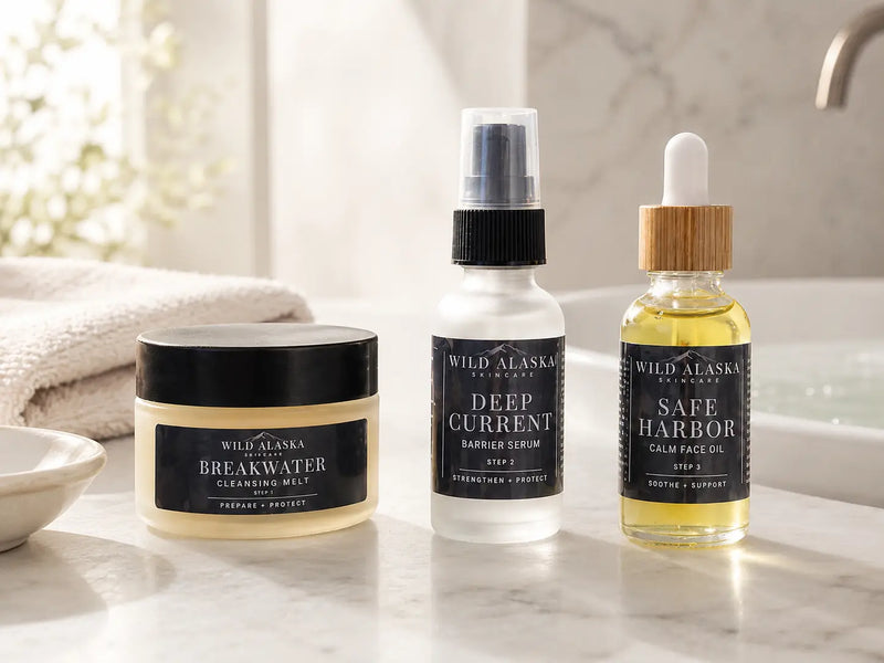 Safe Harbor Calm System Fragrance-Free Skincare Set Wild Alaska Skincare