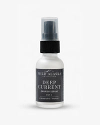 Bottle of Wild Alaska Skincare Deep Current Barrier Serum on a white background