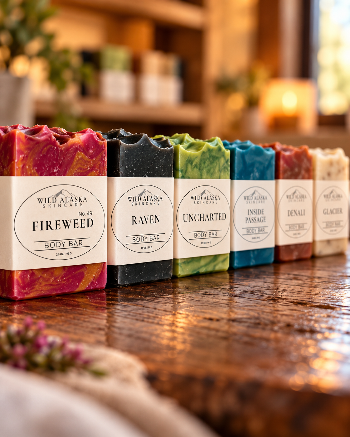 Wild Alaska Skincare Body Bars collection