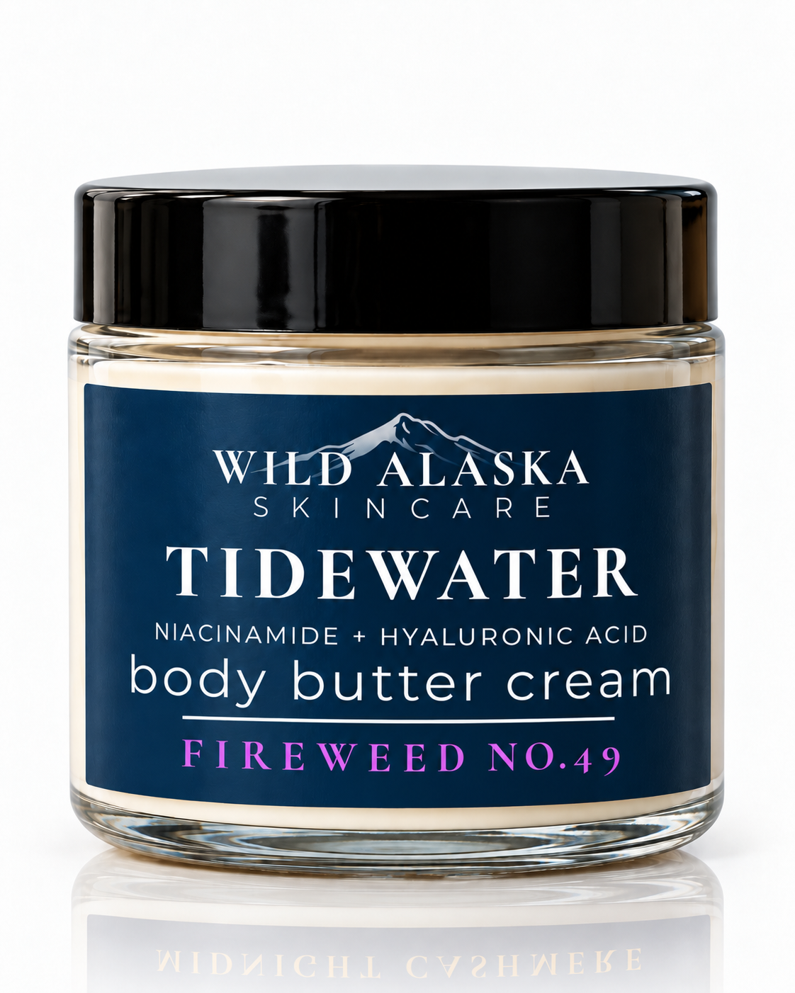 Tidewater Hydrating Body Butter Cream jar detail - Wild Alaska Skincare